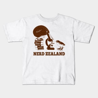 Nerd Zealand Science nerd Kids T-Shirt